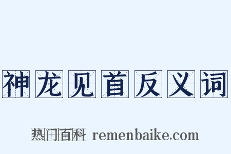 神龙见首反义词是什么意思的图片
